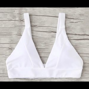 Zaful White Bikini Top - Small